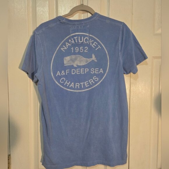 A&F Blue Graphic Muscle T-Shirt XL - Picture 4 of 7